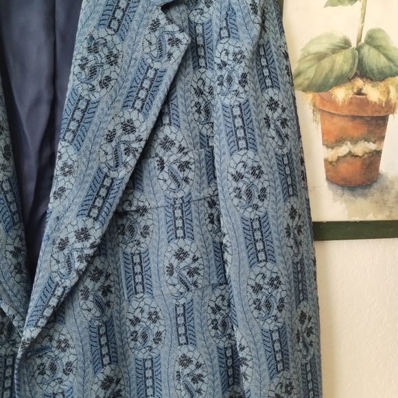 Men's Vintage Pattern Jacket Blazer - Picture 5 of 6
